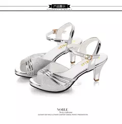 Sandálias femininas 2024 sapatos de verão mulher vestido sapatos bling sapatos na internet