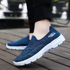 Sapatos casuais de caminhada respirável para homens e mulheres, sapatos baixos