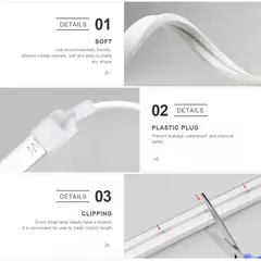 1m 2m 3m regulável led sob luzes do armário usb 5v tira de néon seu abiente mais aconchegante - comprar online
