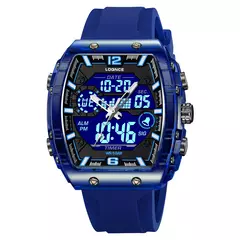 Loqnce 98003 masculino montre homme hora esporte relógios digital duplo tempo c na internet