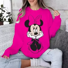 Hoodie feminino outono/inverno novo y2k mickey mouse dos desenhos animados molet - comprar online
