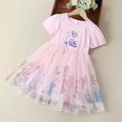 Disney Frozen Princess Dress para meninas, vestidos de mangá voadora, roupas in na internet