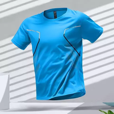 Camisetas masculinas esportivas correr t camisas treino ao ar livre,muito confortaveis - comprar online