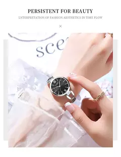 Curren relógio de luxo para mulher alta qualidade diamante com requinte para senhoras relógio luxuoso - comprar online