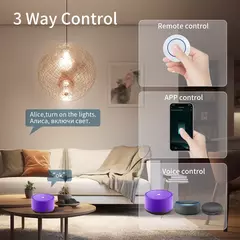 Disjuntor wi-fi tuya smart home app telefone controle de voz interruptor remoto - comprar online