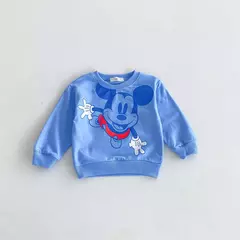 Disney-moletom infantil dos desenhos animados, manga comprida, moletons gretados - comprar online