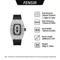Imagem do Nova moda de luxo tonneau pulseira relógios para mulher cristal aço inoxidáve