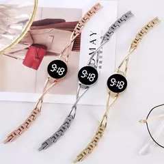 Imagem do Relógio de moda led para mulheres tela sensível ao toque senhoras tempo banda