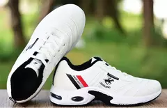 Imagem do Moda Almofada de Ar dos homens Running Shoes Tamanho Grande 38-47 Sneakers Respi