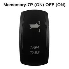 Barra de luz LED para carro e barco Carling, Amber Rocker Switch, momentâneo, t