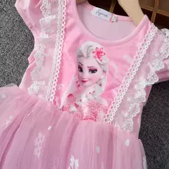 Disney Frozen Princess Dress para meninas, vestidos de mangá voadora, roupas in - loja online
