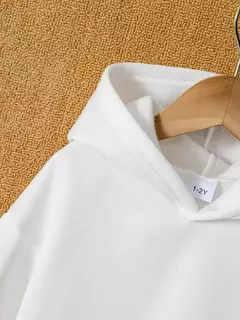 Crianças moda 2 pçs pulôver com capuz + calças ternos 1-8 anos meninos menin - Show Drop