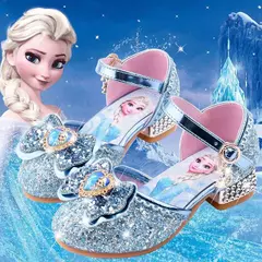 Disney frozen elsa crianças sapatos de salto alto para meninas dos desenhos ani na internet