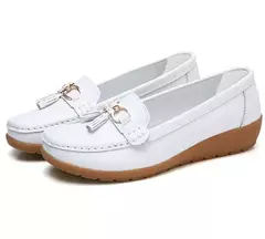 Sapatos femininos enfermeira mocassins sapatos clássicos apartamentos zapatos m - comprar online