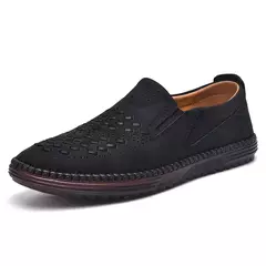 Botas de couro artesanais para homens, sapatos de grife casual, macio, andando, - comprar online