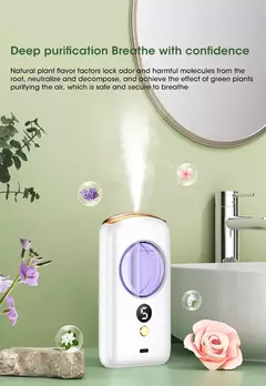 Difusor de mesa portátil, máquina de aromaterapia, purificador de ar inteligen - Show Drop
