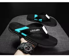 Chinelos de verão masculinos ao ar livre sapatos de praia casuais chinelos sand - comprar online