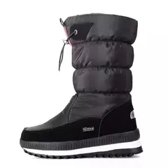 Botas de neve femininas de pelúcia à prova de água plataforma alta botas muito confortaveis - comprar online