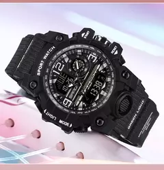 SANDA-G Style Relógio Digital para Mulheres, Relógio Desportivo Infantil, Relógio Eletrônico Impermeável, Cronógrafo, Calendário, Senhora, Quartzo, Meninos, Meninas - Show Drop
