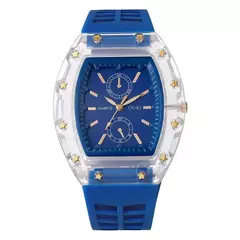 Imagem do Moda feminina relógios casuais pulseira de silicone analógico relógio de quartz