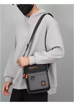 Novo masculino crossbody sling saco de ombro mensageiro oxford à prova água mu