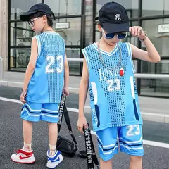 Uniforme de Treinamento Infantil, Jersey de Basquete, Secagem Rápida, Camisa Co - loja online
