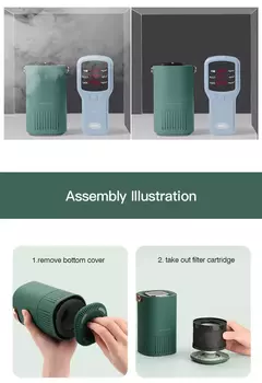 Purificador de ar portátil para carro, ionizador, gerador de íons negativos, f - comprar online