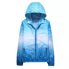 Jaqueta protetora solar unissex com bolsa de armazenamento, bolso com capuz, ant