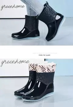 Botas mujer 2023 botas femininas da moda ao ar livre sapatos de chuva novos anti - Show Drop