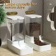 Alimentador automático para gatos e dispensador de água com recipiente de arma - loja online