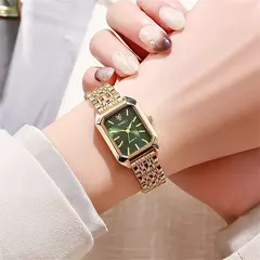 Imagem do Venda quente 2025 moda feminina minimalista quadrado relógio de quartzo casual