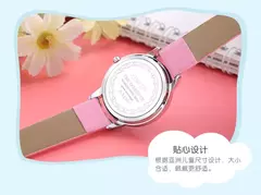 Imagem do Elsa Princess Watch for Kids, pulseira de couro, relógios de pulso infantis fof