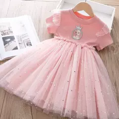 Disney Frozen Princess Dress para meninas, vestidos de mangá voadora, roupas in