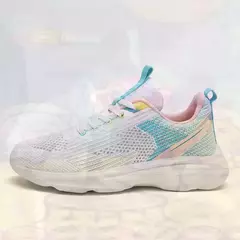 Imagem do 35-40 aumenta a altura das mulheres primavera verão sapatos andando tênis azul