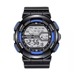 YIKAZE Relógio Esportivo Masculino Multifuncional LED Relógio Digital Grande M - Show Drop