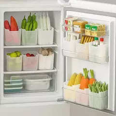 Caixas de armazenamento de geladeira alimentos frescos organizador para geladeira - comprar online