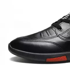 Sapatos de couro masculinos sapatos casuais de negócios solas macias mocassins - loja online