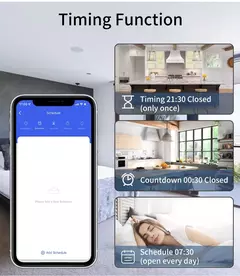 Disjuntor wi-fi tuya smart home app telefone controle de voz interruptor remoto - comprar online