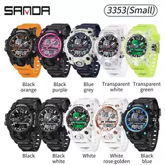 SANDA-G Style Relógio Digital para Mulheres, Relógio Desportivo Infantil, Relógio Eletrônico Impermeável, Cronógrafo, Calendário, Senhora, Quartzo, Meninos, Meninas - comprar online