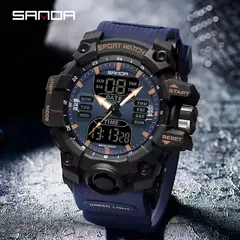 Sanda g estilo passo calorímetro único relógio eletrônico nightlight à prov - Show Drop