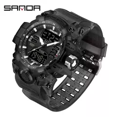 Sanda g estilo passo calorímetro único relógio eletrônico nightlight à prov