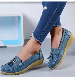 Imagem do Sapatos femininos enfermeira mocassins sapatos clássicos apartamentos zapatos m