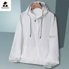 Jaqueta com capuz UV para homens e mulheres, proteção solar impermeável, roup
