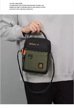 Novo masculino crossbody sling saco de ombro mensageiro oxford à prova água mu - loja online