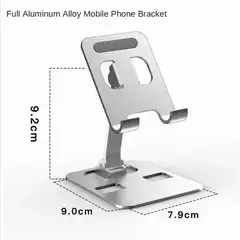 Suporte universal de liga de alumínio para tablet, flexível, para ipad, ajustável, dobrável, preguiçoso, desktop, ao vivo, suporte para celular - loja online