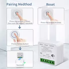 Disjuntor wi-fi tuya smart home app telefone controle de voz interruptor remoto