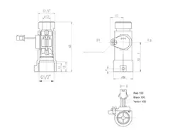 Sensor De Fluxo De Água De Latão Medidor De Fluxo De Líquido Medidor De Taxa - comprar online