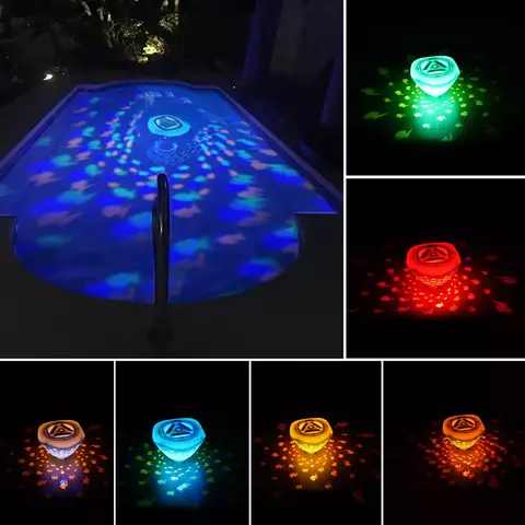 Luzes subaquáticas coloridas padrão de peixe lâmpada subaquática multicolori - comprar online