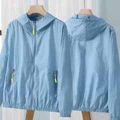 Jaqueta de sol masculina e feminina, à prova d&#39;água, secagem rápida, cort - Show Drop