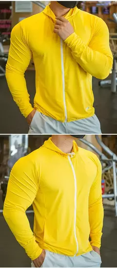 2023 jaqueta masculina de alta qualidade esportes zip up manga longa camisetas r na internet